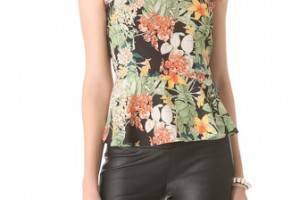 Charles Henry Peplum Top