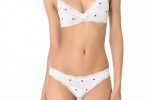 Cheek Frills Star Bralette & G-String Set