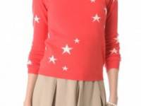 Chinti and Parker Intarsia Star Cashmere Sweater