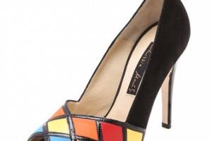 Chrissie Morris Rubiks Multicolored Pumps