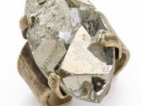 Citrine by the Stones Pyrite Pinky Ring