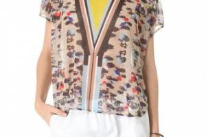 Clover Canyon Beach Print Top