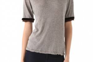 Clu Velvet Trimmed Top