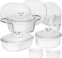 CorningWare French White 14-Piece Bakeware Set