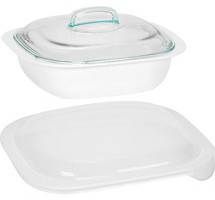 CorningWare Simply Lite 2.5-Qt. Casserole Dish With Glass and P…