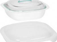 CorningWare Simply Lite 2.5-Qt. Casserole Dish With Glass and P&hellip;