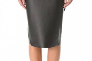 CoSTUME NATIONAL Leather Skirt