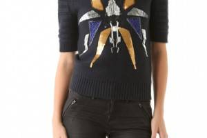 Cut25 by Yigal Azrouel Embellished Sweater