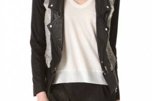 Cut25 by Yigal Azrouel Fur and Leather Jacket