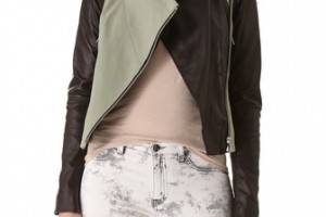 Cut25 by Yigal Azrouel Leather Combo Jacket