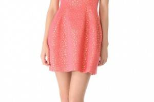 Cut25 by Yigal Azrouel Metallic Jacquard Dress