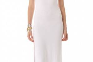 Daftbird Side Slit Maxi Dress