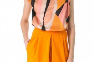 David Szeto Jeannie Knot Top