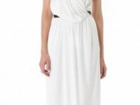 David Szeto Viola Dress with Patent Leather Belt