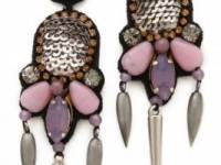 Deepa Gurnani Embellished Chandelier Earrings