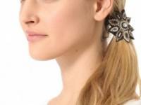 Deepa Gurnani Sunflower Applique Hair Tie