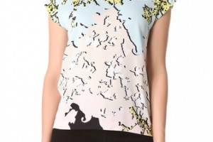 Diane von Furstenberg Acedia Printed Tee