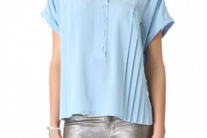 Diane von Furstenberg Hadley Short Sleeve Blouse