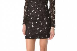 Diane von Furstenberg New Zarita Silver Bubbles Dress