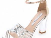 Diane von Furstenberg Priene Sandals with Lucite Heel