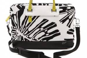 Diane von Furstenberg Printed Canvas Laptop Bag