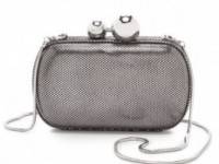 Diane von Furstenberg Sphere Metallic Tweed Clutch