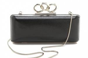 Diane von Furstenberg Sutra Embossed Lizard Clutch