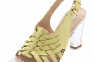 Diane von Furstenberg Taite Lucite Heel Sandals