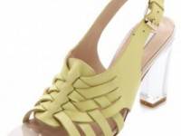 Diane von Furstenberg Taite Lucite Heel Sandals