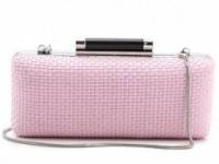 Diane von Furstenberg Tonda Raffia Clutch