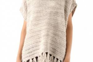 DKNY pure DKNY Fringed Sweater