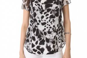 DKNY Scoop Neck Blouse