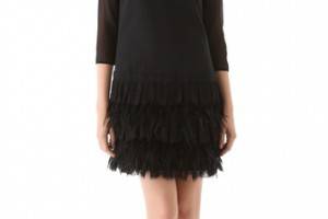 DKNY Tiered Lace Dress