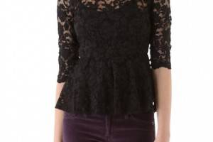 Dolce Vita Becka Lace Peplum Top