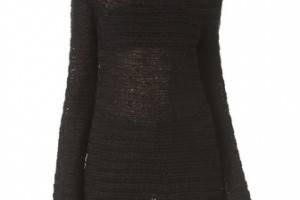 Donna Karan New York Long Sleeve Wide Neck Sweater