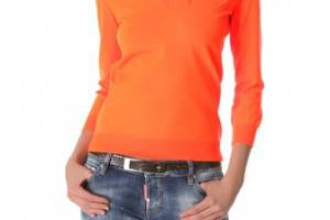 DSQUARED2 Fluorescent V Neck Sweater