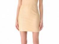 DSQUARED2 Leather Strapless Dress