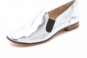 Elizabeth and James Court Metallic Loafers