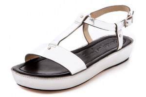 Elizabeth and James Metallic Cree Sandals