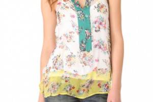 Ella Moss Citrus Floral Top