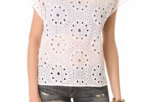 Ella Moss Heidi Eyelet Top