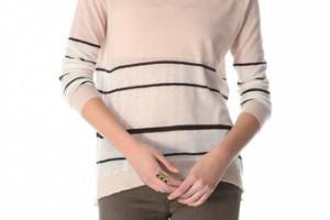 Enza Costa Cashmere Colorblock Pullover