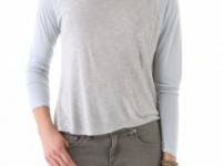 Enza Costa Colorblock Long Sleeve Tee