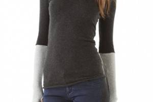 Enza Costa Cuffed Crew Neck Top