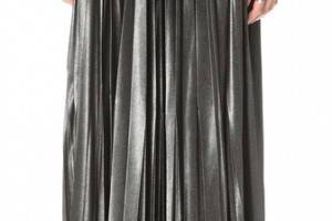 Enza Costa Foiled Maxi Skirt