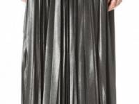 Enza Costa Foiled Maxi Skirt