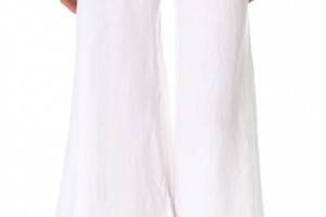 Enza Costa Linen Wide Leg Pants