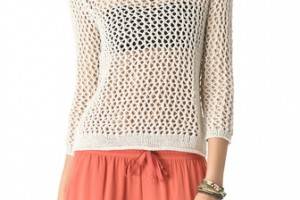 Enza Costa Loose Knit Pullover