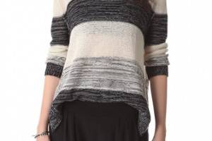 Enza Costa Loose Stripe Sweater