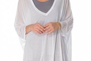 Enza Costa Oversized V Neck Tee